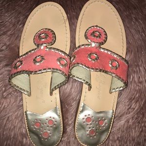 size 8 coral Jack Roger Sandals